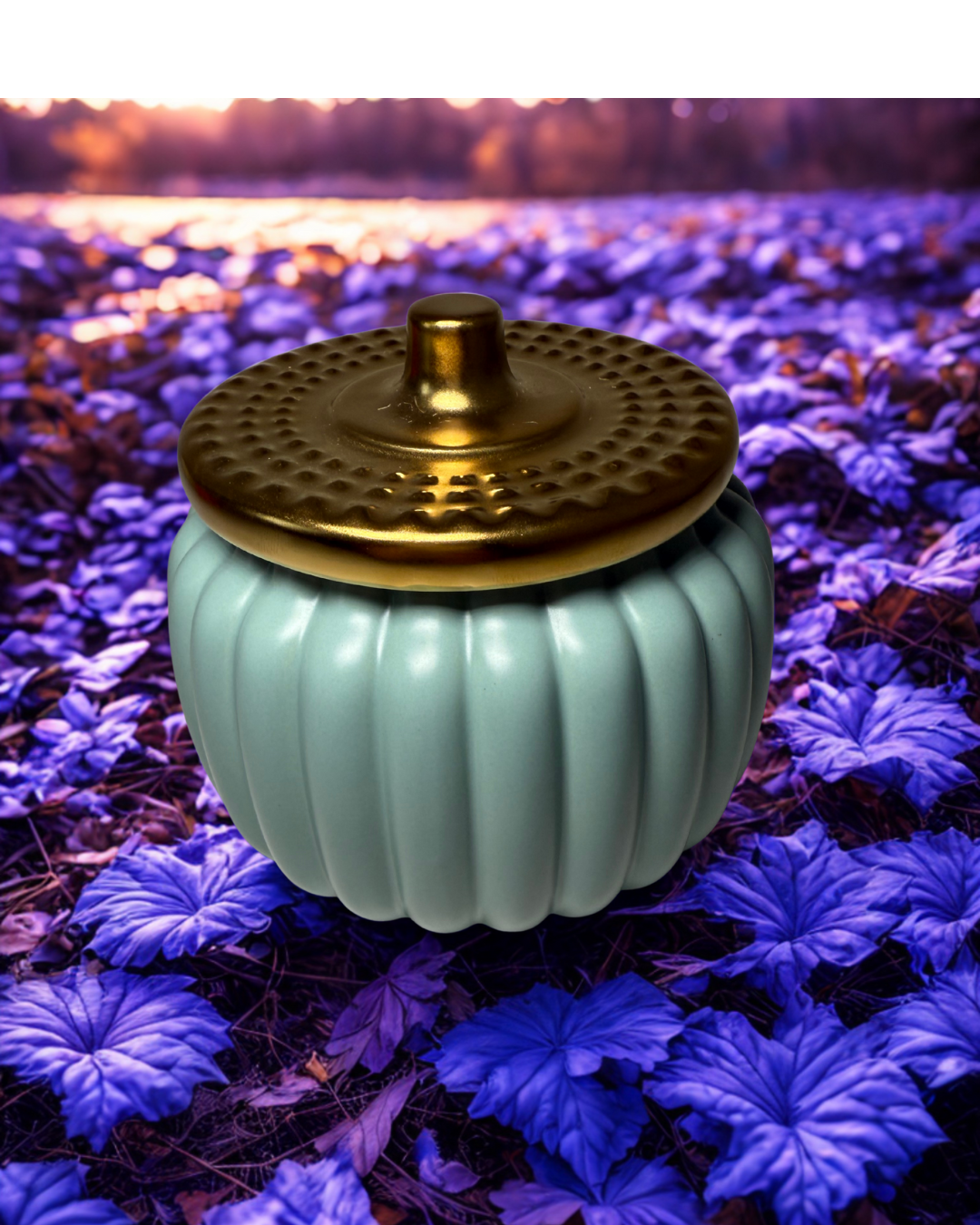 Golden Pumpkin Candle