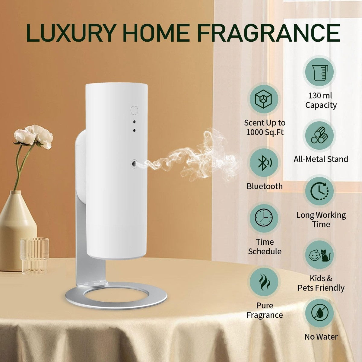 ZEN-430 Waterless Fragrance Diffuser (White)